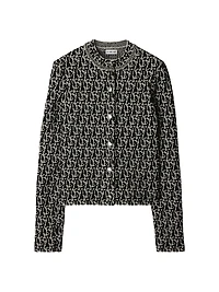 Monogram Wool-Blend Cardigan