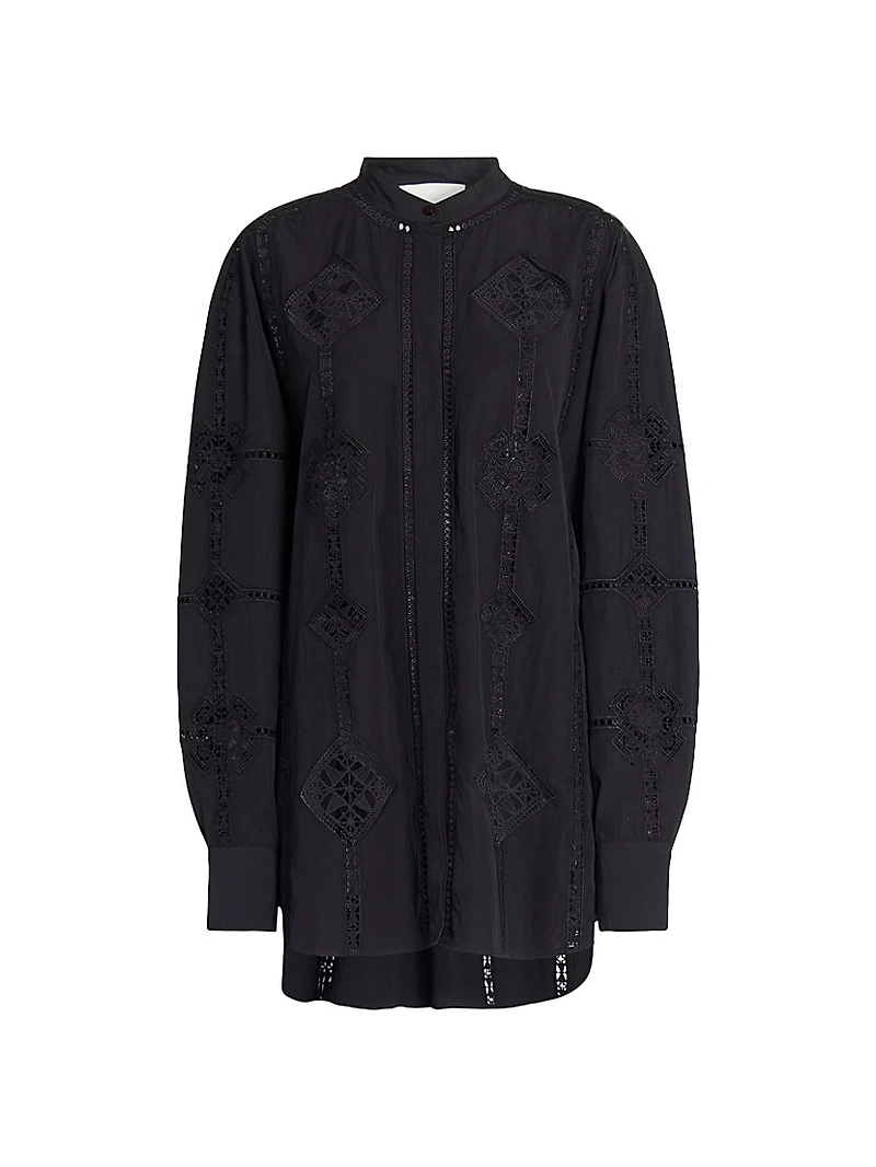 Soeline Embroidered Cotton Blouse