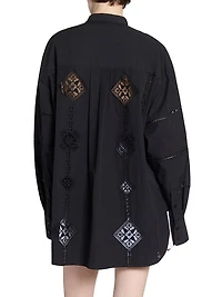 Soeline Embroidered Cotton Blouse