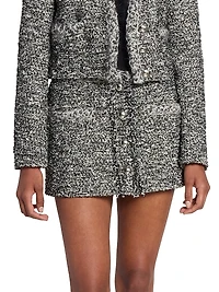 Gleny Textured Miniskirt