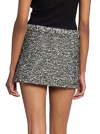 Gleny Textured Miniskirt