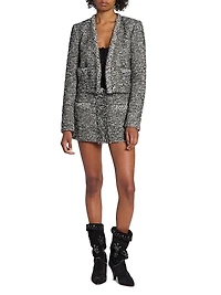 Gleny Textured Miniskirt