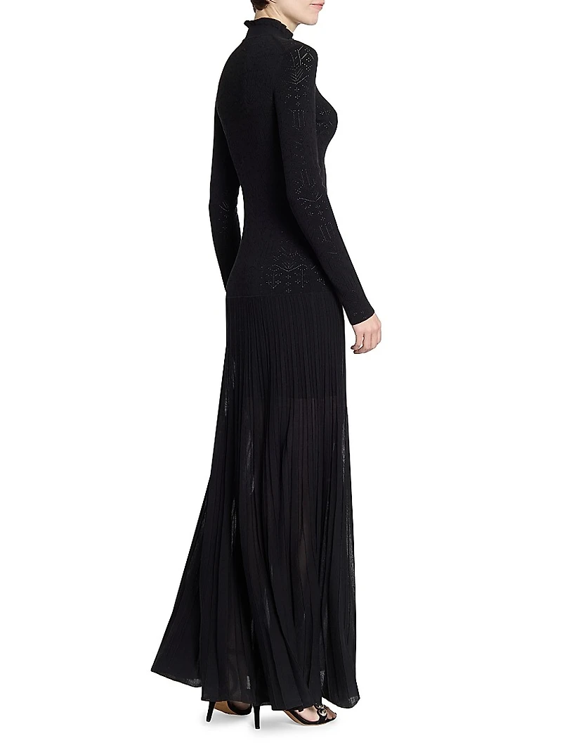 Gisole Sheer Pattern Gown