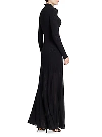 Gisole Sheer Pattern Gown