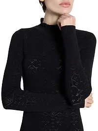 Gisole Sheer Pattern Gown