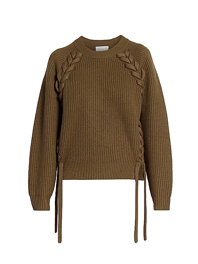 Noelia Merino Wool Laced Sweater