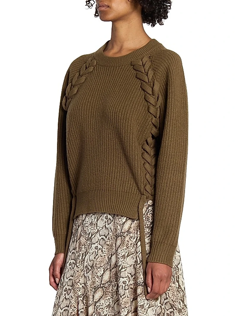 Noelia Merino Wool Laced Sweater