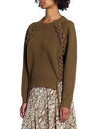 Noelia Merino Wool Laced Sweater