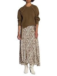 Noelia Merino Wool Laced Sweater