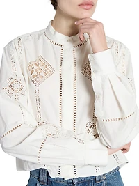 Serena Embroidered Cotton Blouse