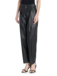 Fidji Linen-Blend Pants