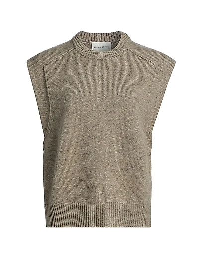 Mari Wool-Cashmere Boxy Top