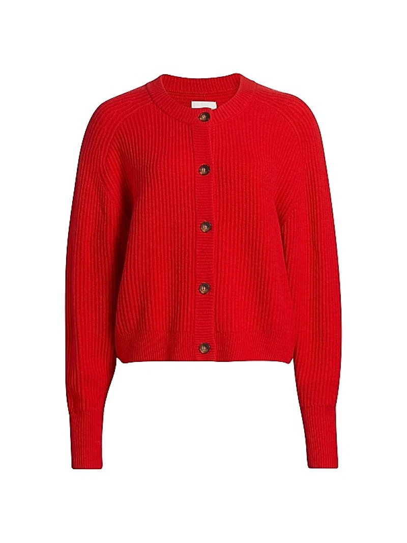 Bastia Rib-Knit Cashmere Oversized Cardigan