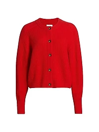 Bastia Rib-Knit Cashmere Oversized Cardigan