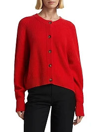 Bastia Rib-Knit Cashmere Oversized Cardigan