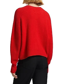 Bastia Rib-Knit Cashmere Oversized Cardigan