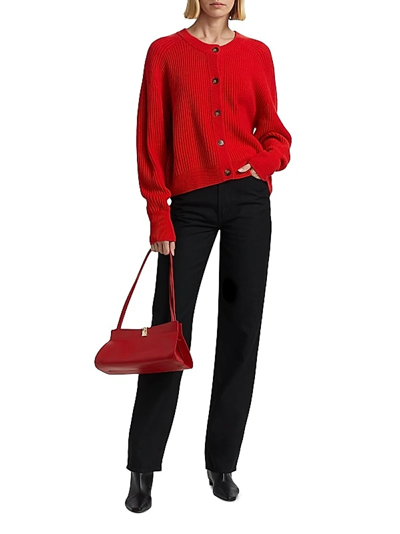 Bastia Rib-Knit Cashmere Oversized Cardigan
