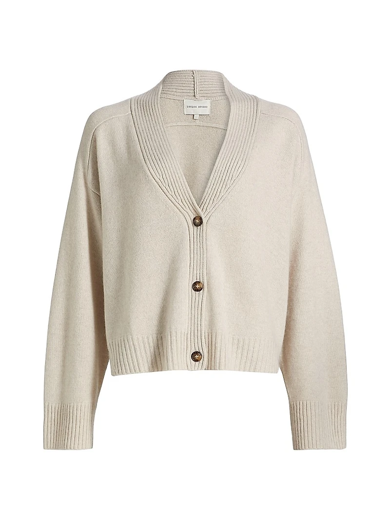 Kaia Melange Cashmere Cardigan