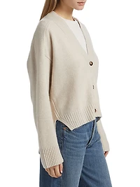 Kaia Melange Cashmere Cardigan