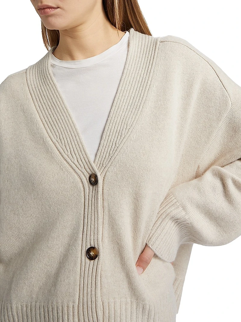 Kaia Melange Cashmere Cardigan