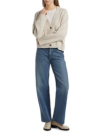 Kaia Melange Cashmere Cardigan