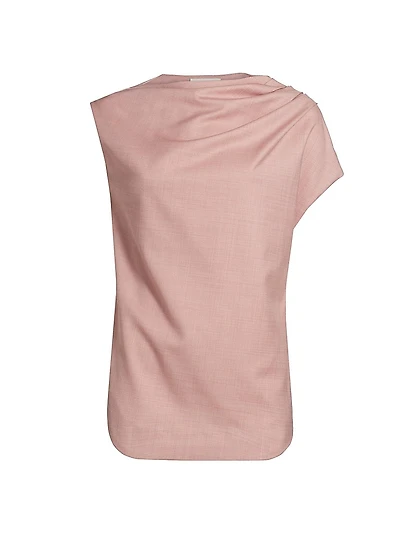 Lyra Draped Sleeveless Blouse