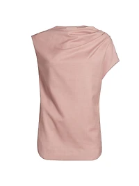 Lyra Draped Sleeveless Blouse
