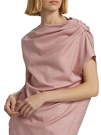 Lyra Draped Sleeveless Blouse