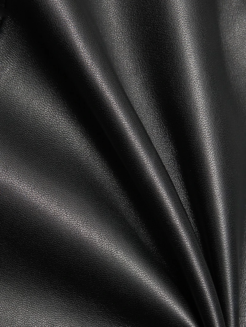 Ekare Leather Slit Skirt