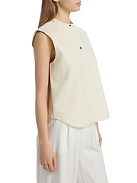 Lino Sleeveless Boxy Blouse