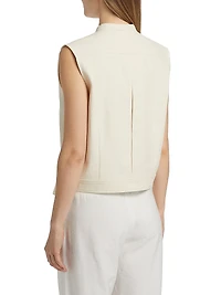 Lino Sleeveless Boxy Blouse