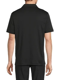 Sleek Interlock Zip Polo Shirt