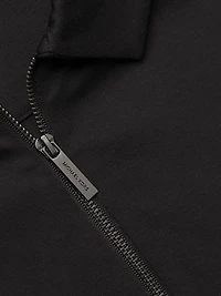 Sleek Interlock Zip Polo Shirt
