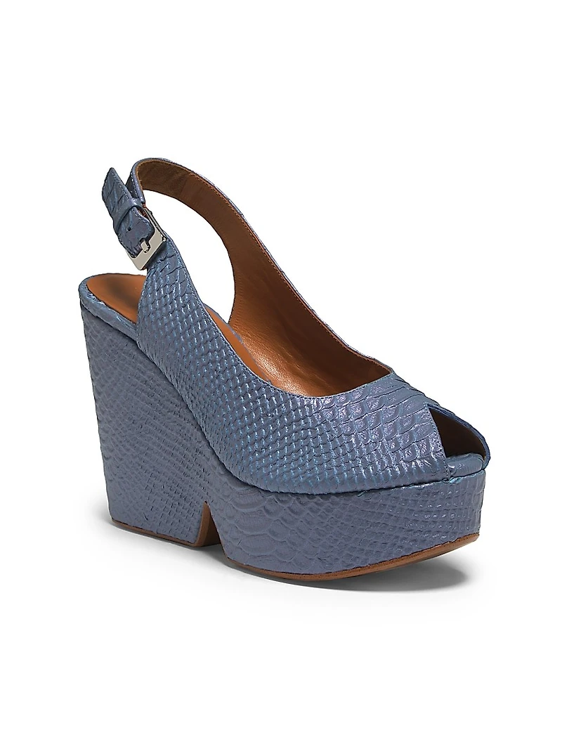 Dylan Leather Platform Sandals