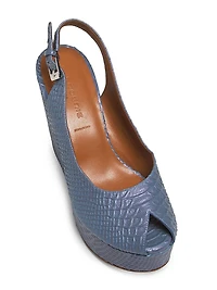 Dylan Leather Platform Sandals