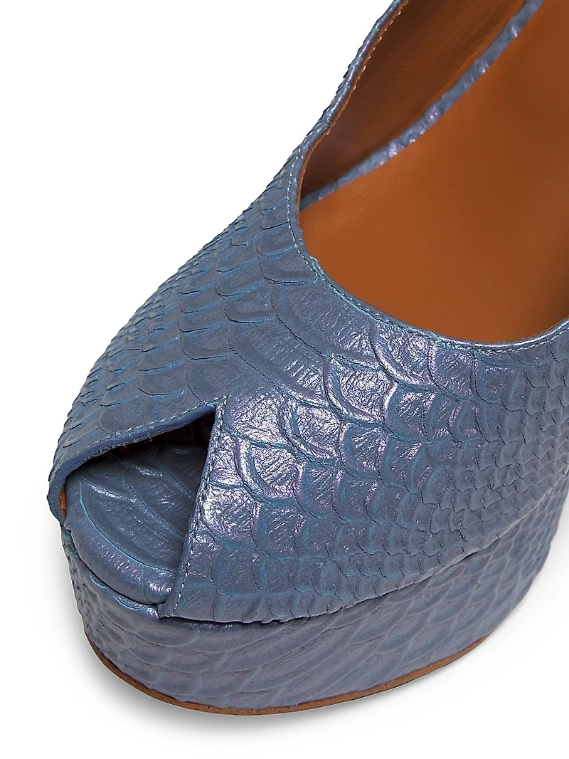 Dylan Leather Platform Sandals