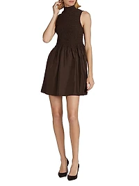 Halsey Mockneck Sleeveless Dress