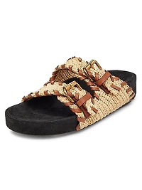 Lennyo Leather-Whipstiched Sandals