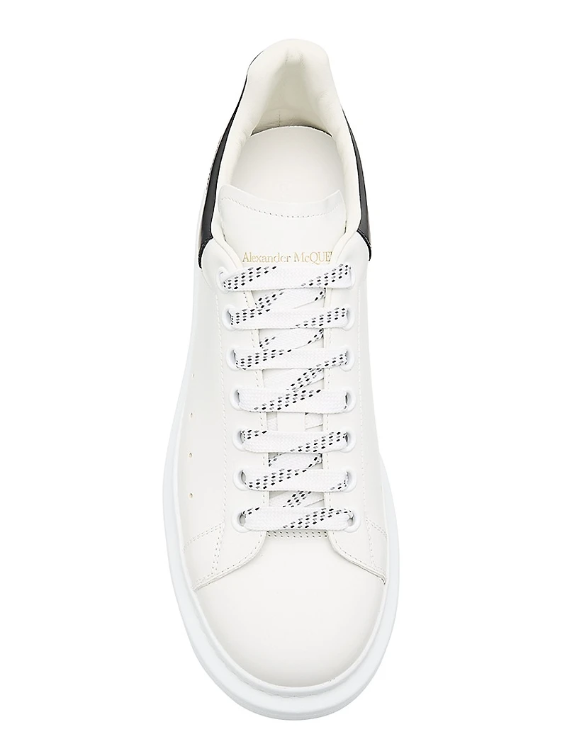 Oversized Leather Low-Top Sneakers