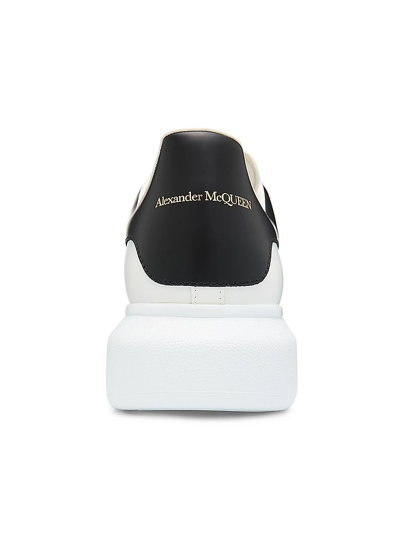 Oversized Leather Low-Top Sneakers