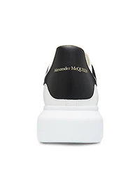 Oversized Leather Low-Top Sneakers