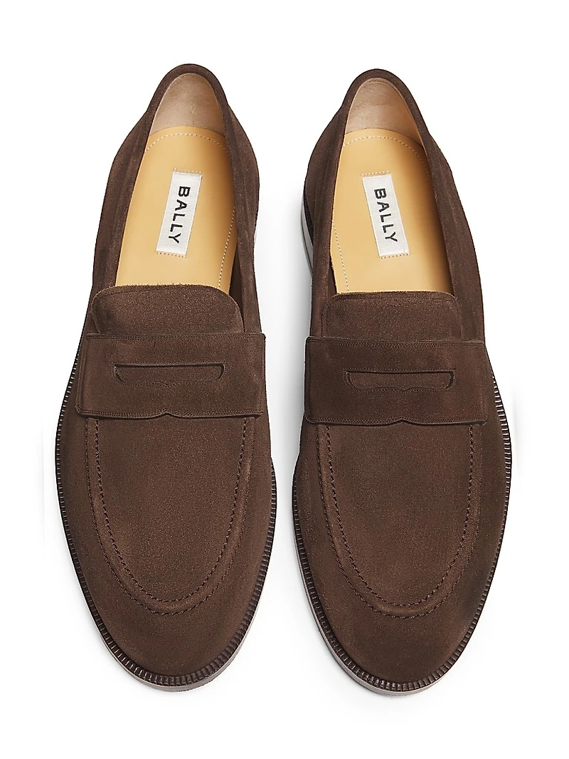 Charney Suede Penny Loafers
