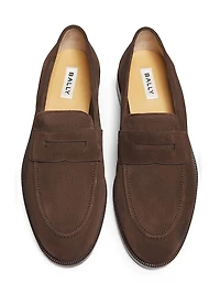 Charney Suede Penny Loafers