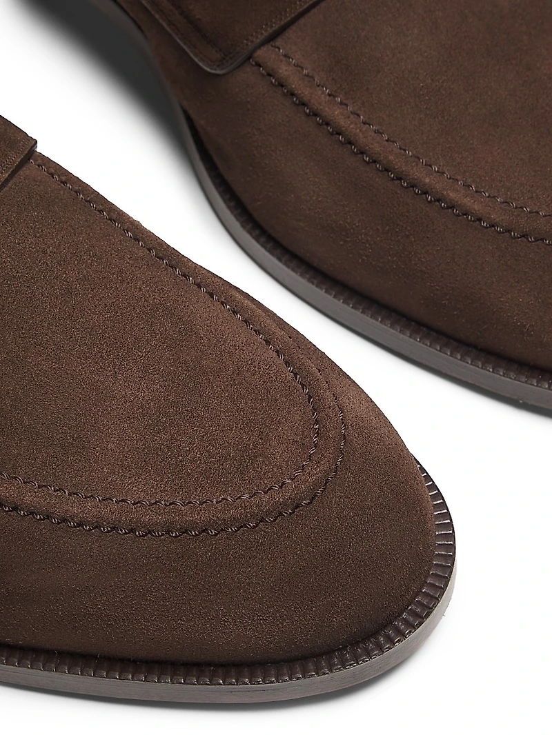 Charney Suede Penny Loafers