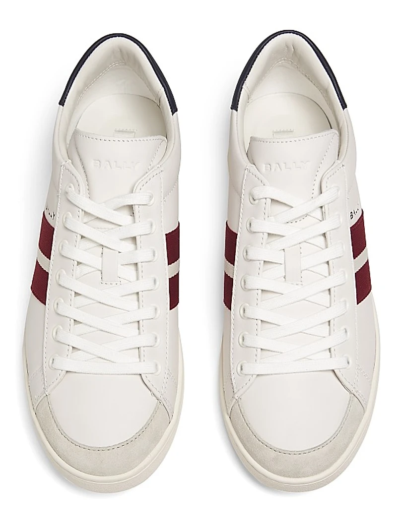 Thiago Ribbon Low-Top Leather Sneakers