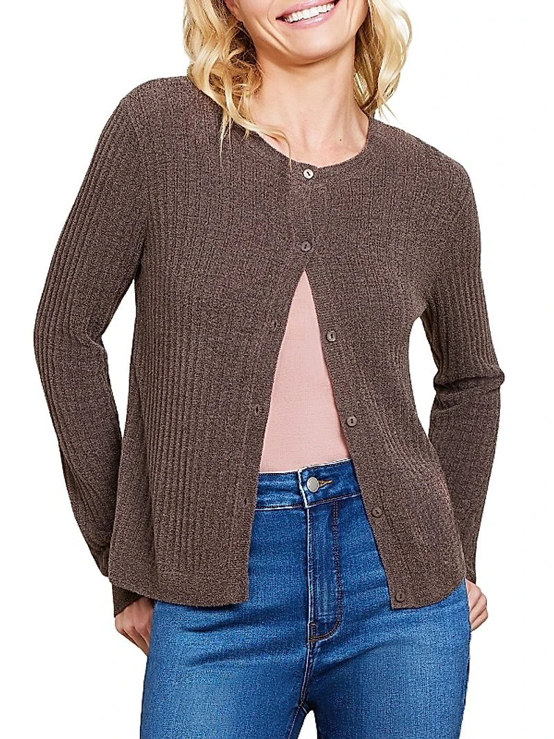 CozyChic Rib-Knit Cardigan