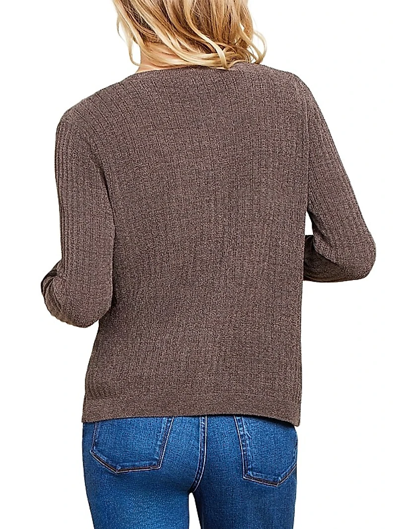 CozyChic Rib-Knit Cardigan