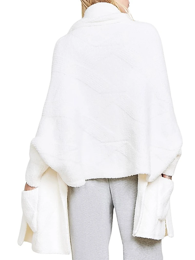 Cozychic Cable Weave Blanket Wrap