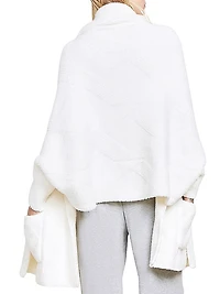 Cozychic Cable Weave Blanket Wrap