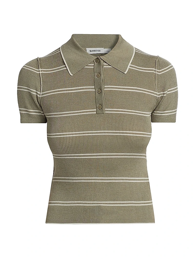 Matty Silk-Cashmere Polo Shirt